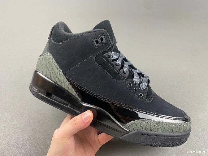 Retro CK9246-168 Jordan Air 3 Black Cat 1024